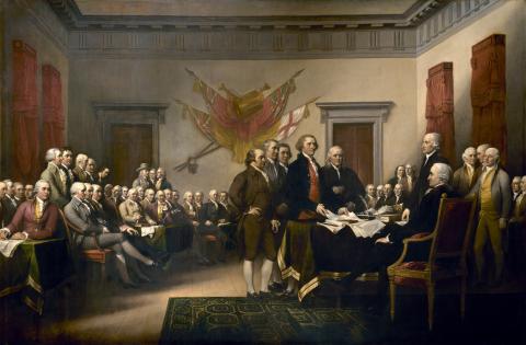 John Trumbull's painting, Declaration of Independence